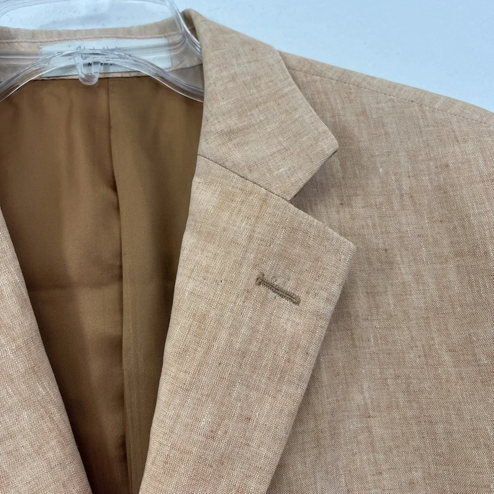 John W. Nordstrom 100% Linen Blazer Men's 40R Ormezzano Premium Business Casual